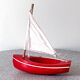 Wooden pond sailboat, model 200 from the French brand Tirot.