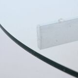 Diamond shaped coffee table in white travertine Italy 1960