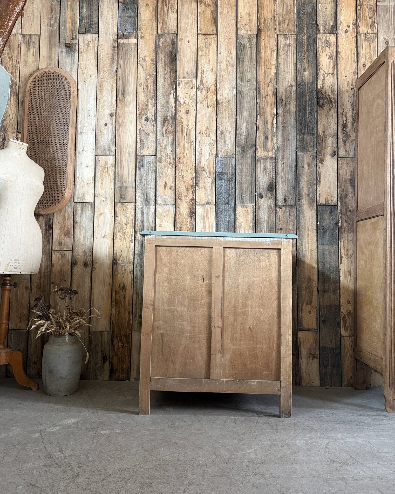 Commode de style Art Déco verte (rénovée)