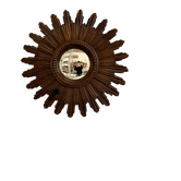 Vintage sun mirror in resin