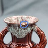 Small vallauris style vase from the adp earthenware factory - handmade - unique - vintage
