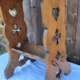 Desserte en bois  pied forme coeur