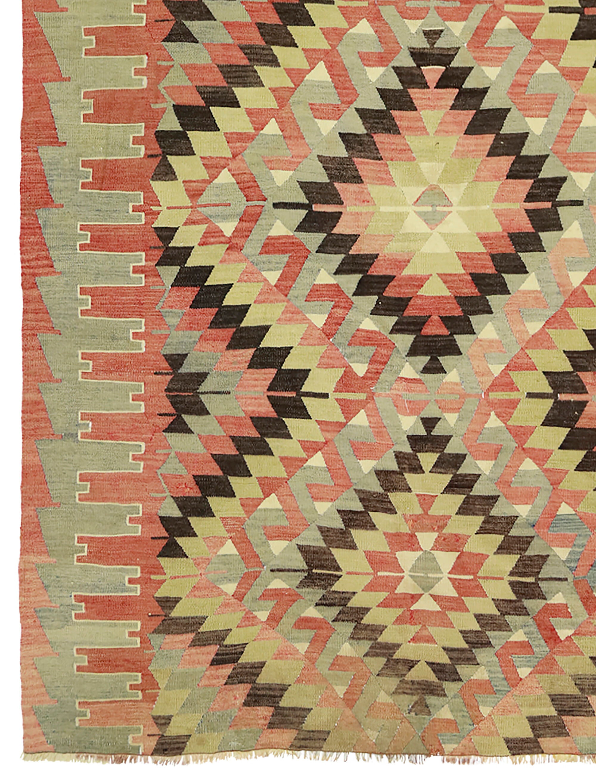 Vintage Turkish Kilim Elegant 170x310 cm Handwoven Bohemian Spirit