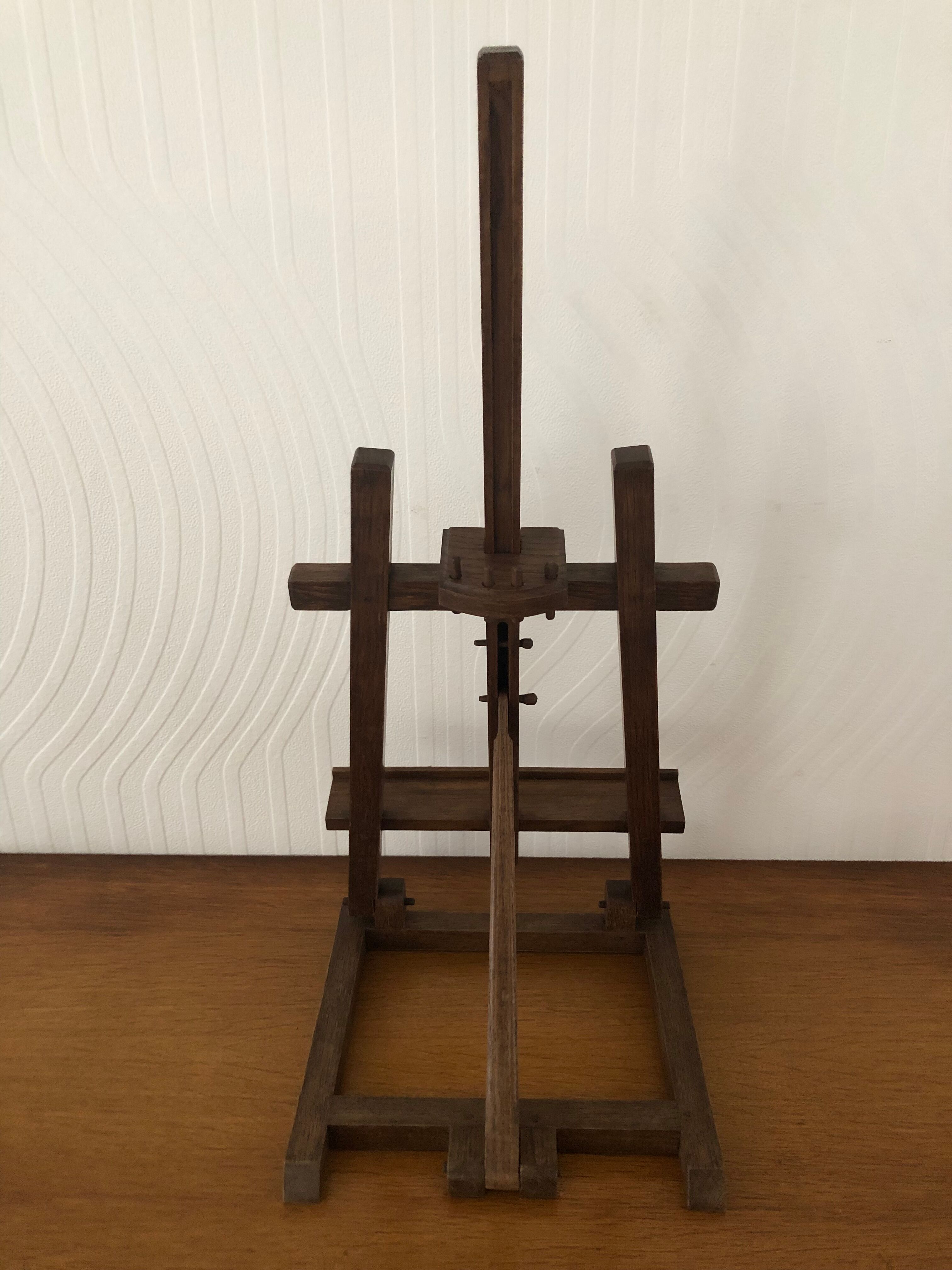 Antique wooden table easel