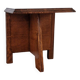 Table chevet ou bout de canapé bois brutalisme italien