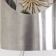 Pair of large polished metal wall sconces. 1970s