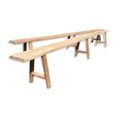 Paire de bancs de ferme