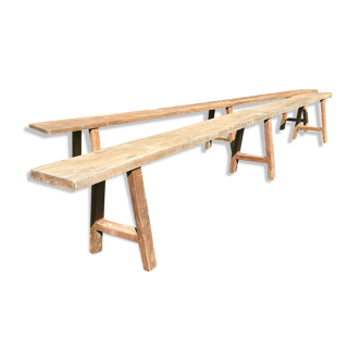 Pair of farm benches