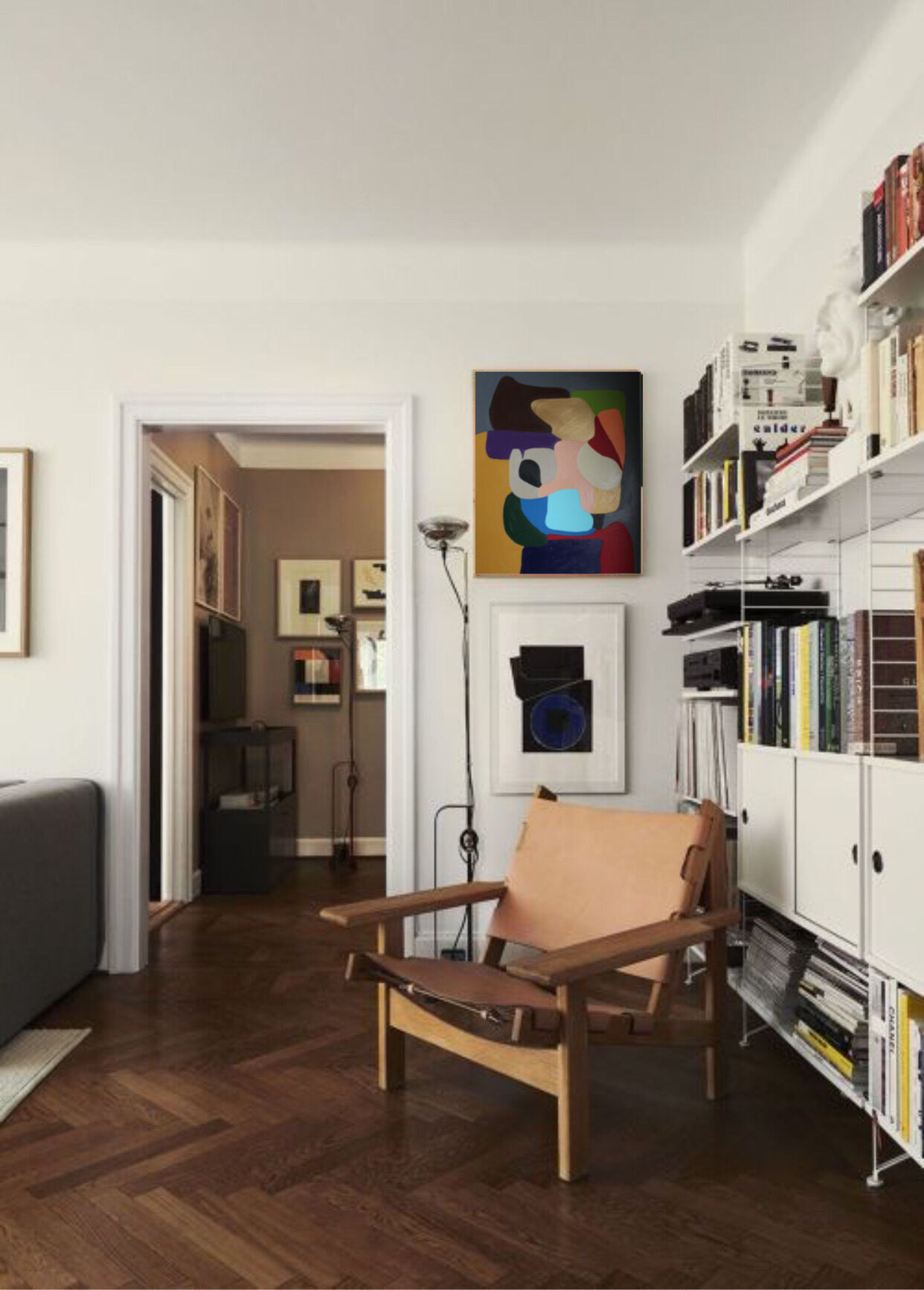 Abstract colorful handmade painting