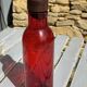 Red glass bouteill