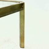 Set Model T09 Brass and Glass Side or Coffee Tables by Peter Ghyczy 1970s