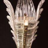 Set of 2 Luxury Large Art Decò Chandelier By Barovier e Toso, Murano Glass,