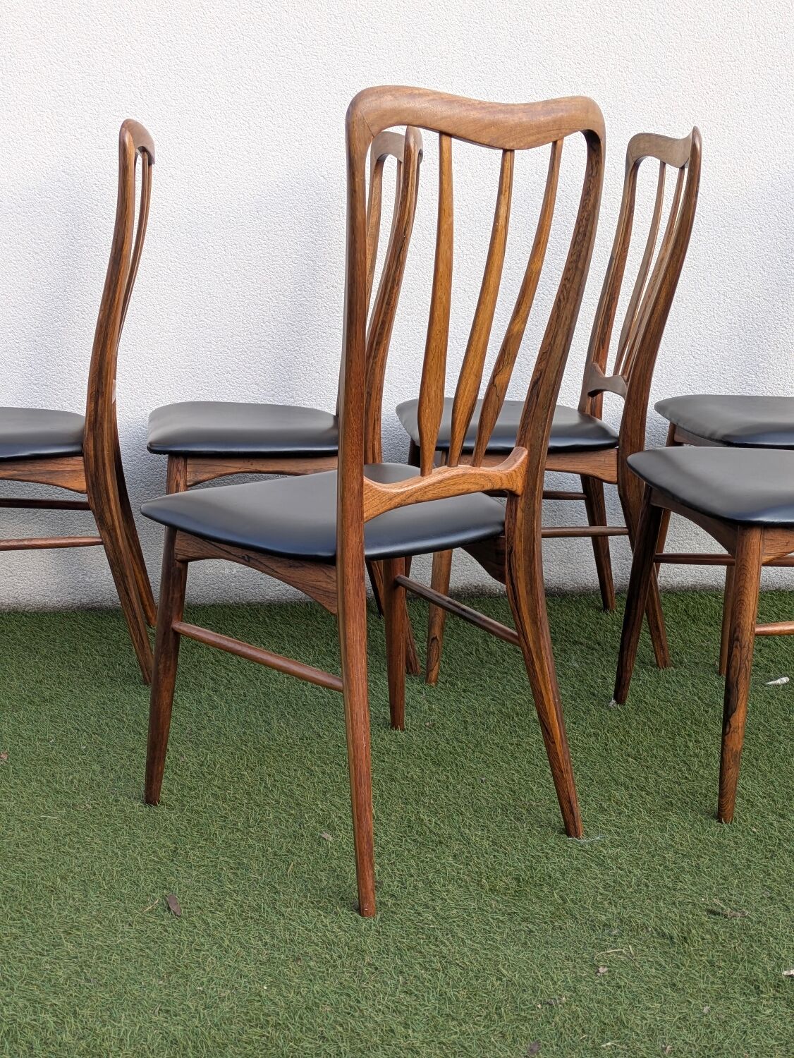 6 Danish chairs in rosewood "Ingrid" – Niels Koefoed