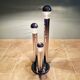 Large Space Age table lamp in chrome metal, Gaetano Sciolari, 1970.