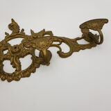 Brass rock-style coat door with 4 patères