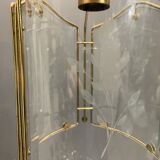 Italian glass brass pendant ceiling lamp