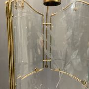 Italian glass brass pendant ceiling lamp