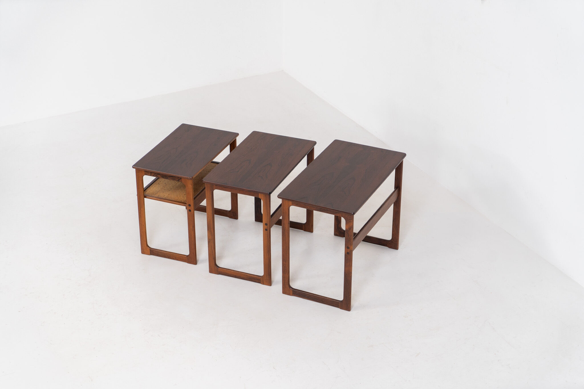 "Model 219" nesting tables by Johannes Andersen & Illum Wickelso
