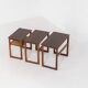 Nest of tables "Model 219" by Johannes Andersen and Illum Wickelso