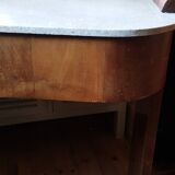 Art Deco dressing table with articulated triptych mirror