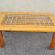 Italian pine and glass coffee table