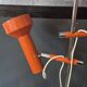 Floor lamp Vintage double adjustable spots Orange