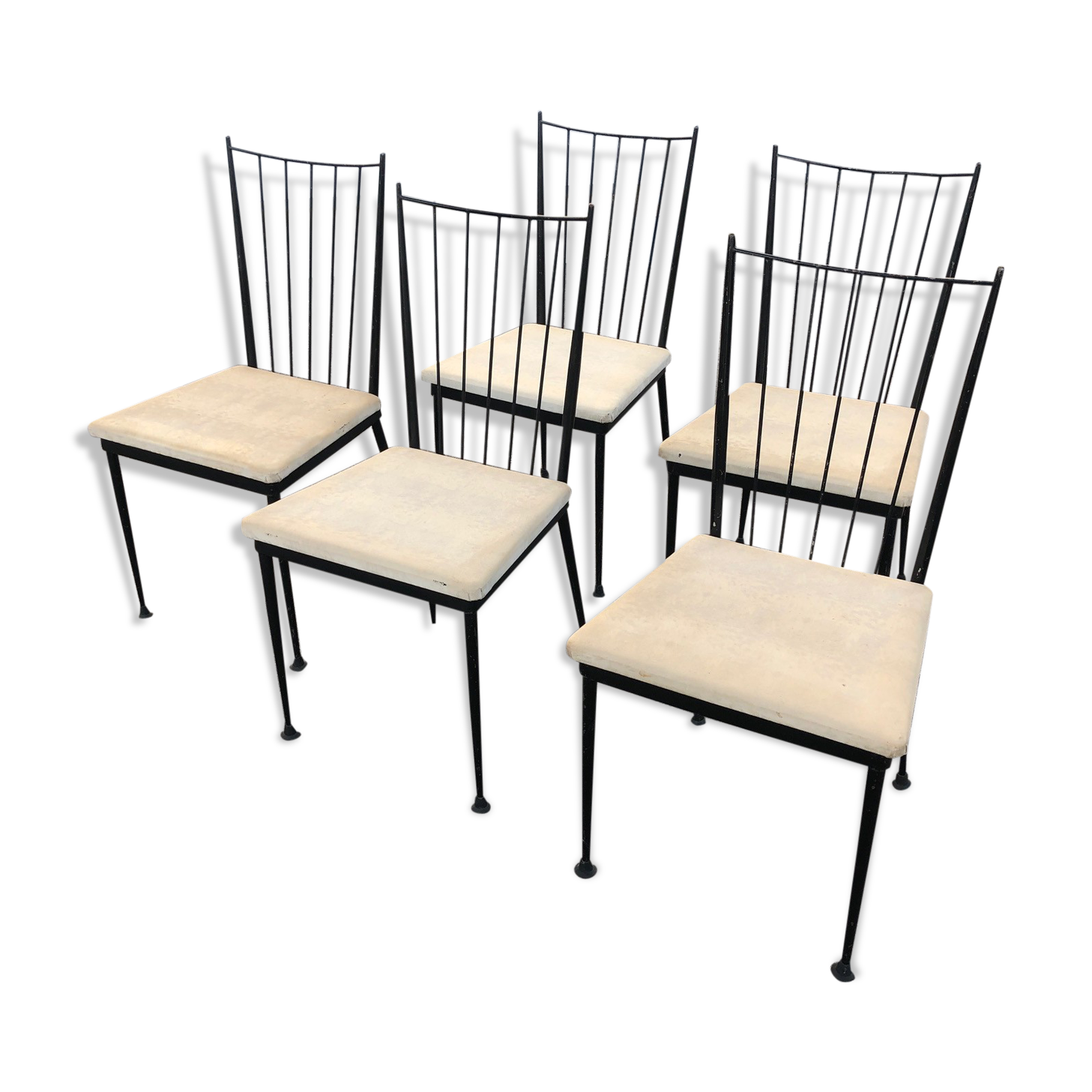 Suite of 5 chairs Colette Gueden