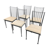 Suite of 5 chairs Colette Gueden