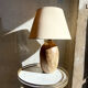 Stoneware foot lamp
