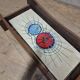 Mid-century coffee table with ceramic tile panel, 1970s