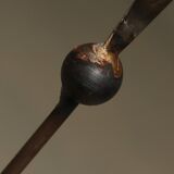 Brutalist Copper and Brass Candle Holders by Pieter Spruyt 1980s