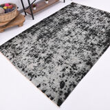 Distressed wool vintage tapis rugs 243x158cm