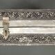 Handcrafted ethnic jewelry box - Hand-pushed silver iron - India - 70's