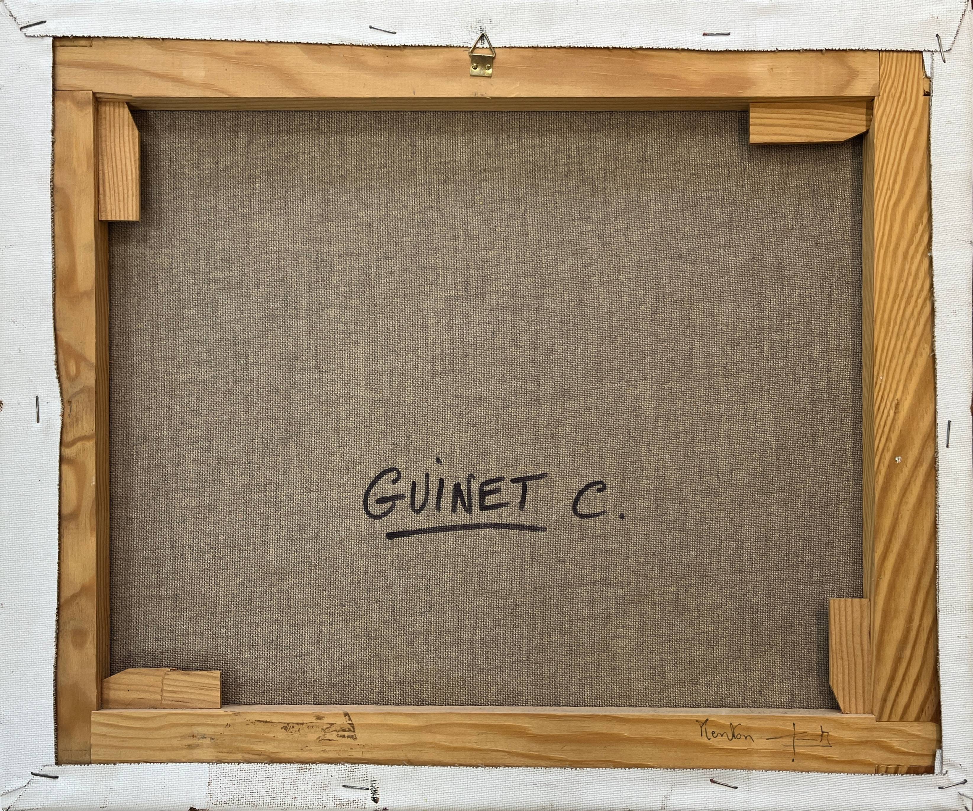 Tableau HST "View of Menton" by Christian Guinet (born in 1950)