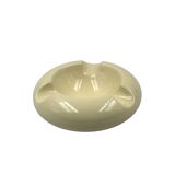 Cendrier en céramique crème Space Age, Sicart Italie années 1970