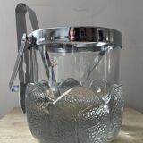 Crystal ice bucket from Lacs Italy 1970s
