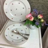 6 dessert plates made in france digoin