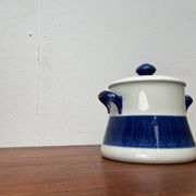 Grand terrine Swedish mid-century pot lid Koka Blue Bla by Hertha Bengtson for Rörstrand, 1950s
