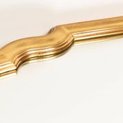 Vintage medium gold mirror mid-century, Belgium, 2000s