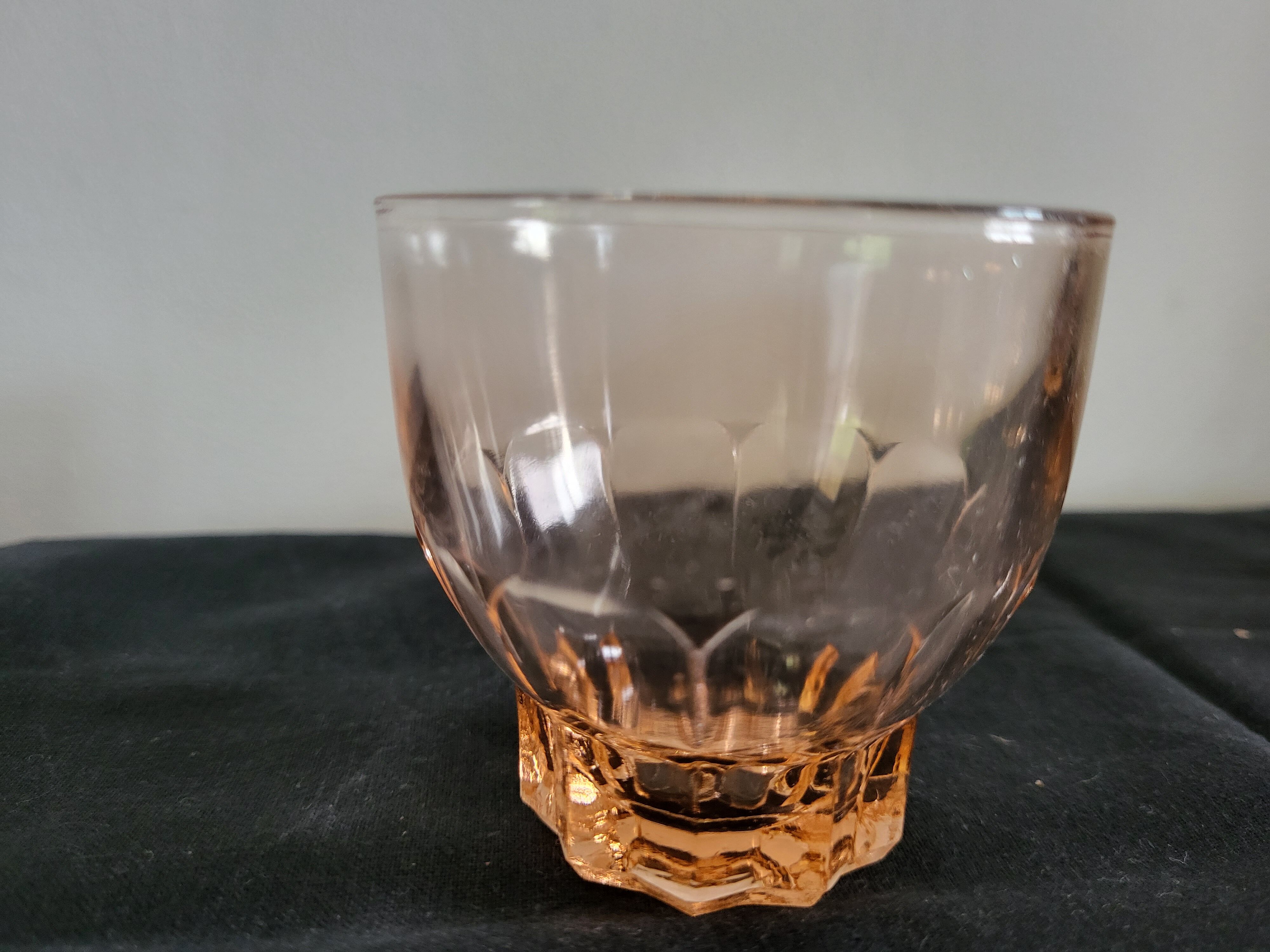 Art Deco Pink Glass Coffee Set