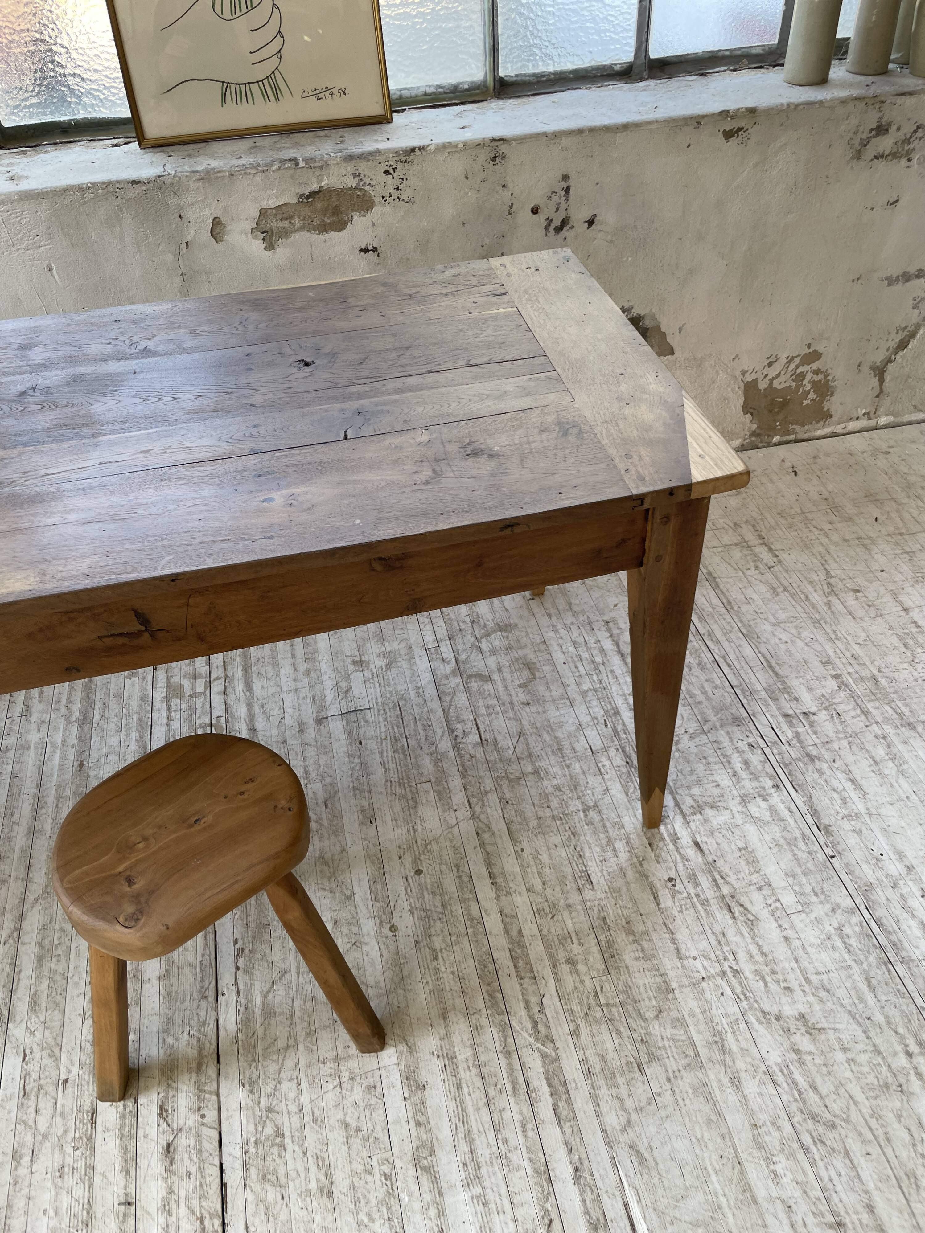Oak farmhouse table