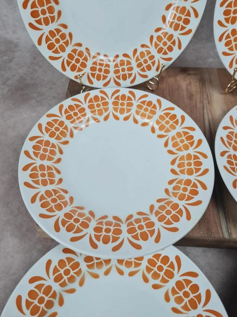 Set of 6 semi-deep plates Sarreguemines