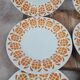 Set of 6 semi-deep plates Sarreguemines