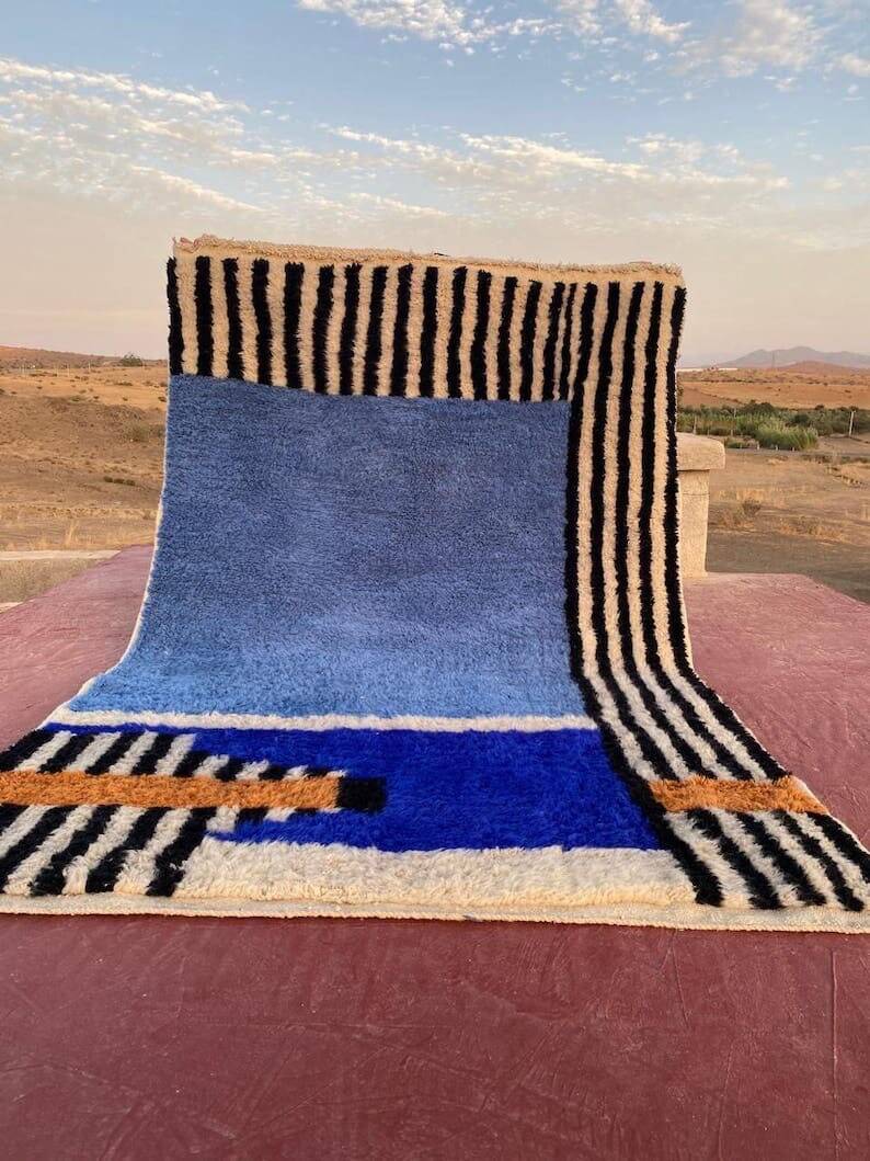 Tapis beni ouraine sur mesure traditionnelle 2,5/3,5 m