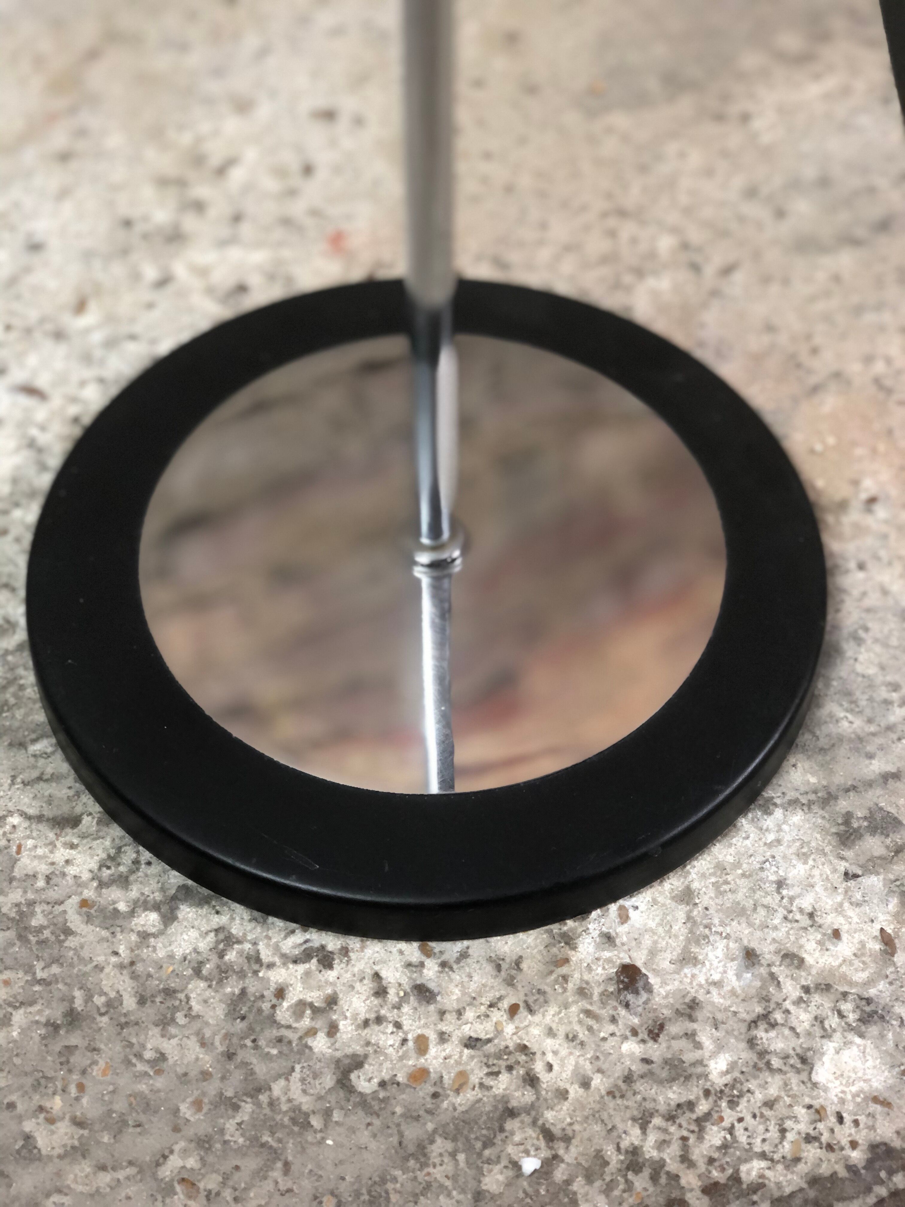 Vintage chrome steel floor lamp 80'S