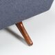 Illum Wikkelso ML-90 three-seater sofa Laursen Denmark 1960