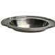 Oval metal silver-plated catchall with hallmarks from the early 20th century.