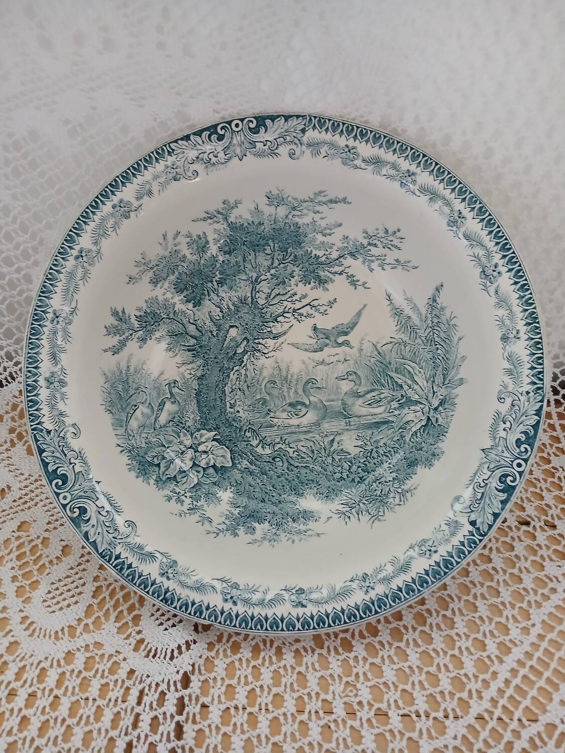 Old ironstone dish from Sarreguemines
