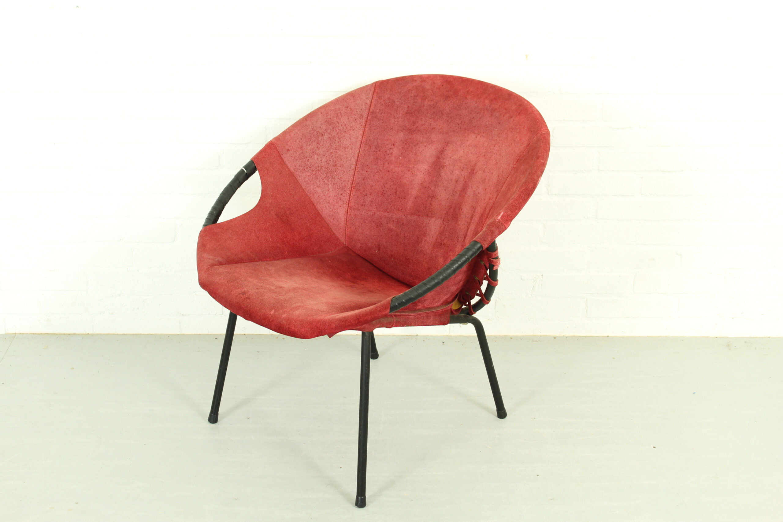 Balloon armchair by L. Erzeugnis for Lusch & Co, Germany, 1960s