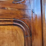 Rustic Wardrobe in Fir with Curtains